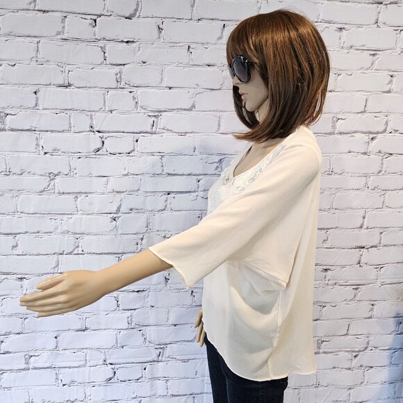 PINS& NEEDLES, Beautiful Boho cream embroidered blouse - Picture 7 of 10